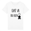 t-shirt chat va ou bien enfant