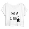 crop-top chat va ou bien ? coloris blanc