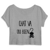 crop-top chat va ou bien ? coloris gris