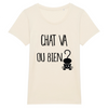 Naturelt-shirt chat va ou bien coloris naturel