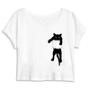 crop-top chat dans la poche