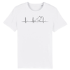 tee-shirt battement de cœur chat