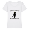 t-shirt chat j'habite chez mon chat