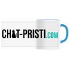 mug chat-pristi.com poignée bleue