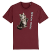 tee-shirt chat maine coon couleur bordeaux