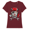 t-shirt chat pirate couleur bordeaux