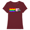 t-shirt nyan cat couleur bordeaux