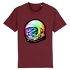 tee-shirt chat espace couleur bordeaux