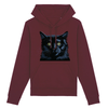 sweat chat noir couleur bordeaux