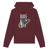 sweat chat chaton couleur bordeaux