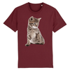 tee-shirt chaton mignon couleur bordeaux