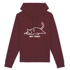 sweat chat not today couleur bordeaux