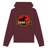 sweat chat jurassic park couleur bordeaux