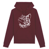 sweat motif chat couleur bordeaux