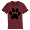 tee-shirt patte de chat couleur bordeaux