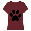 t-shirt patte de chat couleur bordeaux