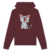 sweat petit chat couleur bordeaux