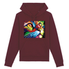 sweat chat psychédélique couleur bordeaux