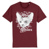 tee-shirt chat sphynx couleur bordeaux