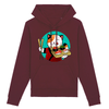 sweat chat sushi couleur bordeaux