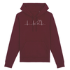 sweat battement de cœur chat couleur bordeaux