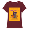 T-Shirt Chat Joyeux Halloween coloris bordeaux