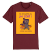 tee-shirt chat joyeux halloween coloris bordeaux