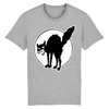 tee-shirt chat anarchiste couleur gris