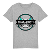 t-shirt chat pristi enfant couleur gris