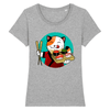 t-shirt chat sushi couleur gris