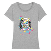 t-shirt space cat couleur gris