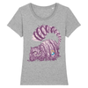 t-shirt chat cheshire couleur gris