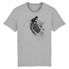 tee-shirt tête de chat couleur gris
