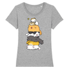 t-shirt chat totem couleur gris