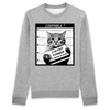 pull humour chat couleur gris