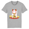 Tee-Shirt Chat Maneki Neko couleur gris