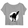 crop-top chat anarchiste couleur gris