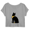 crop top chat bastet couleur gris