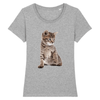 t-shirt chaton mignon couleur gris