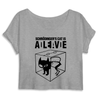 crop-top chat de Schrödinger couleur gris