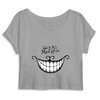 crop-top chat du cheshire couleur gris