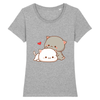 tee-shirt chat kawaii couleur gris