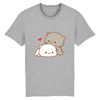 tee-shirt chat kawaii couleur gris