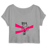 crop-top chat laser couleur gris