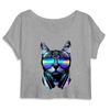 crop-top chat lifestyle couleur gris