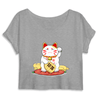 crop-top maneki neko couleur gris