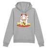 sweat maneki neko couleur gris