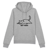 sweat chat not today couleur gris