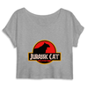 crop-top chat jurassic park couleur gris