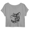 crop-top motif chat couleur gris